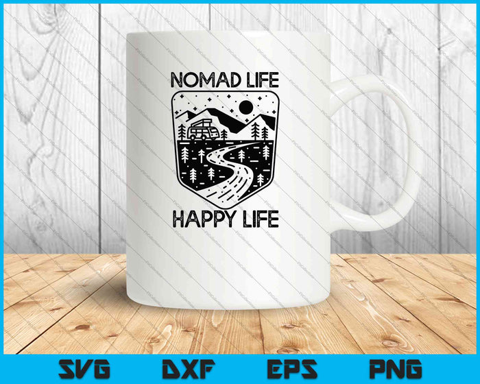 Nomad Life Adventure Van Life Retirement SVG PNG Cutting Printable Files