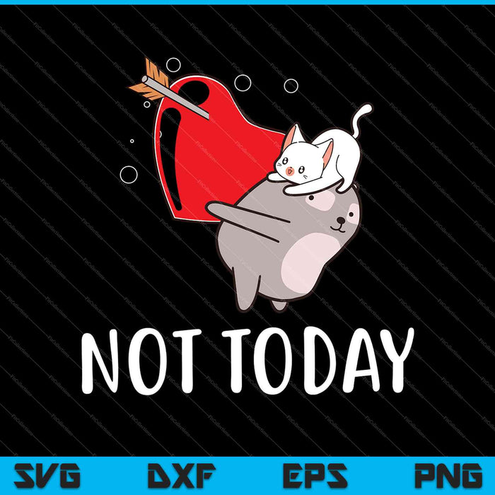 Niet vandaag Crazy Cat grafische SVG PNG snijden afdrukbare bestanden