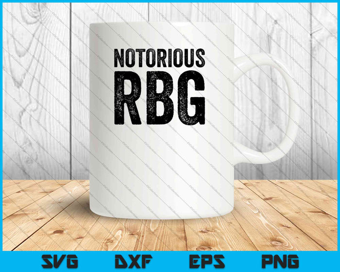 Notoria RBG Ruth Bader Ginsburg SVG PNG Cortando archivos imprimibles
