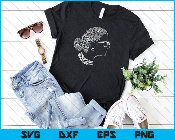 Notorious RBG Shirt Ruth Bader Ginsburg Quotes Feminist SVG PNG Printable Files