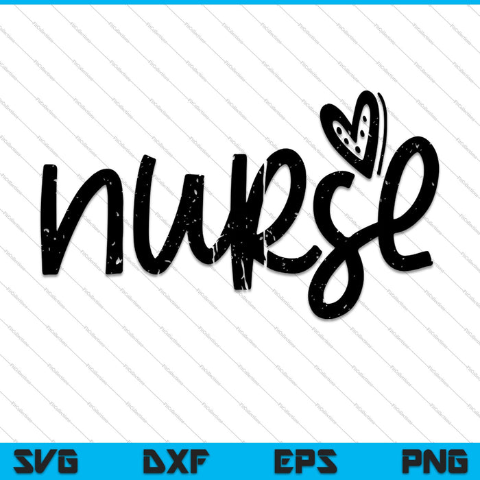 Verpleegkundige Hand schrijven Shirt Design SVG PNG snijden afdrukbare bestanden