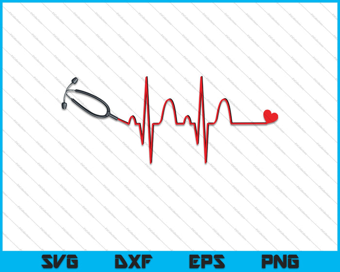 Nurse Heartbeat For The Dedicated SVG PNG Cutting Printable Files