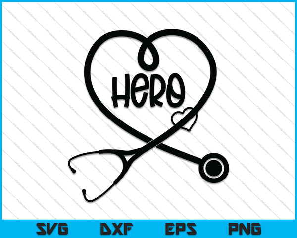 Enfermera Héroe SVG PNG Cortar archivos imprimibles