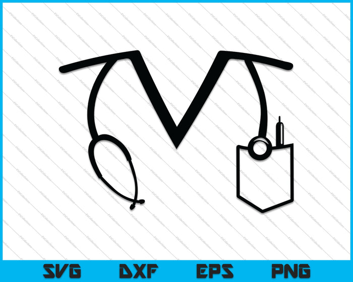 Nurse Scrubs SVG PNG Digital Cutting Files