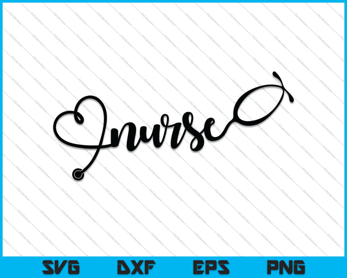 Nurse Stethoscope SVG PNG Cutting Printable Files – creativeusarts