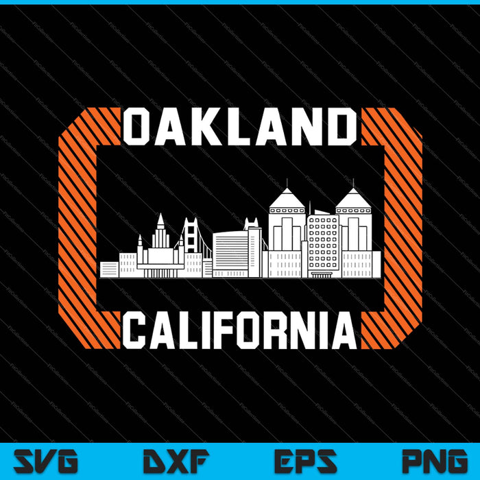 Oakland California SVG PNG cortando archivos imprimibles