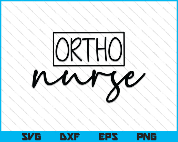 Ortho (orthopedische) verpleegkundige SVG PNG snijden afdrukbare bestanden