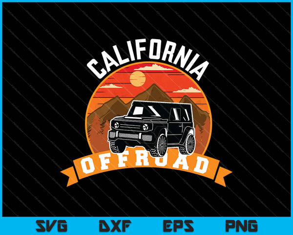 Overlanding Off Roading California SVG PNG Cutting Printable Files