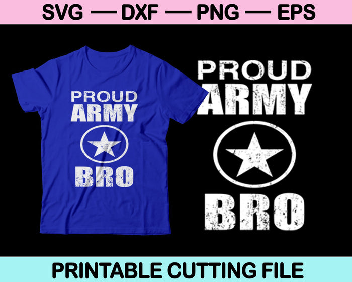 Orgulloso hermano del ejército SVG PNG archivos de corte digital