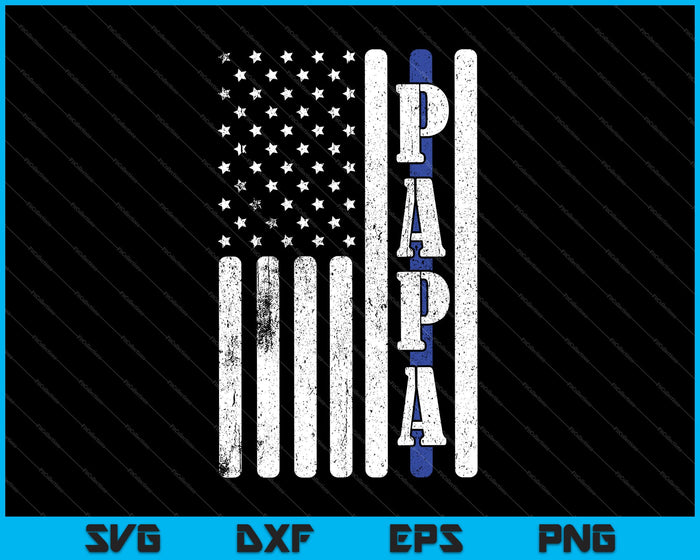 Bandera de papá americano SVG PNG cortando archivos imprimibles