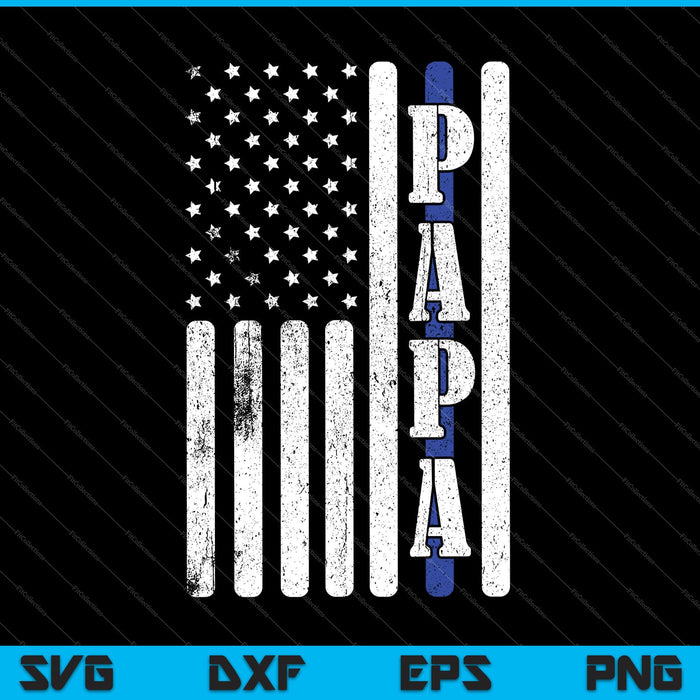 Amerikaanse papa vlag SVG PNG snijden afdrukbare bestanden