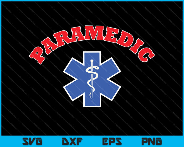 Paramedicus medische nooddiensten EMS SVG PNG snijden afdrukbare bestanden