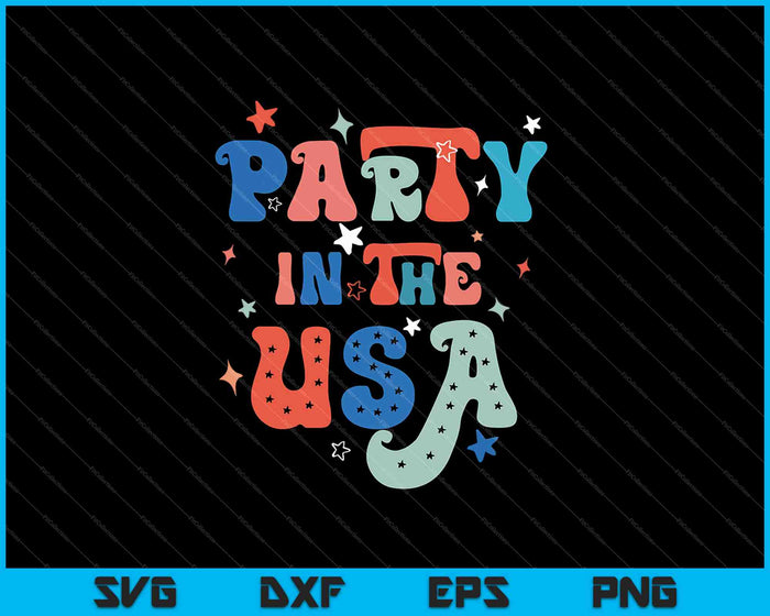 Party In The USA SVG PNG Cutting Printable Files