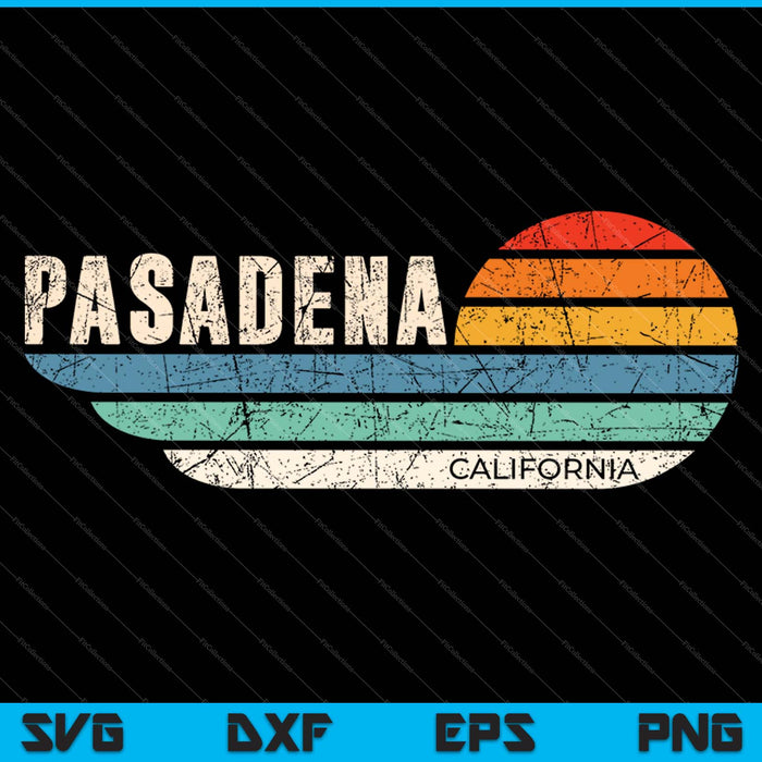 Pasadena California SVG PNG Cortar archivos imprimibles