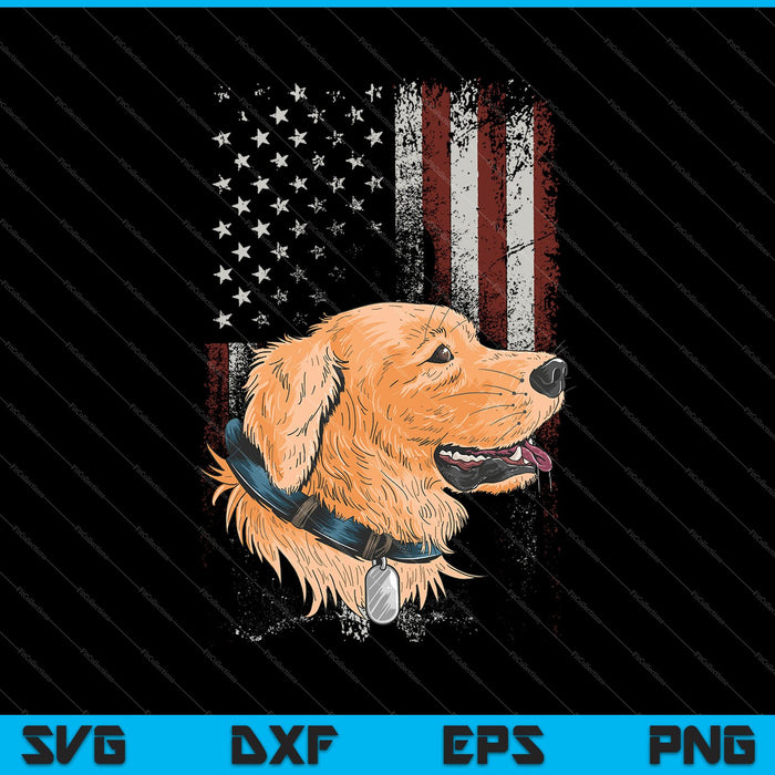 Patriotic German Shepherd American Flag Shirt Dog Gifts SVG PNG Cutting Printable Files