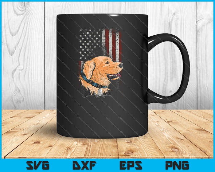 Patriotic German Shepherd American Flag Shirt Dog Gifts SVG PNG Cutting Printable Files