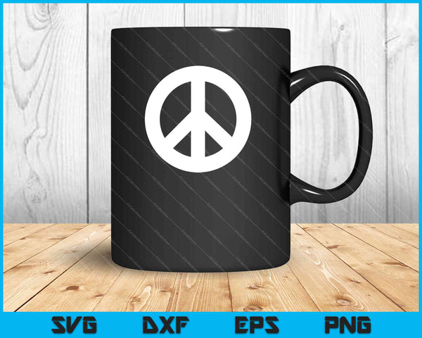Signo de la paz blanco SVG PNG Cortar archivos imprimibles