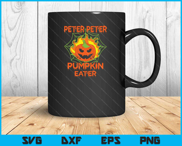 Peter Peter Pumpkin Eater Parejas Disfraz de Halloween SVG PNG Cortar archivos imprimibles