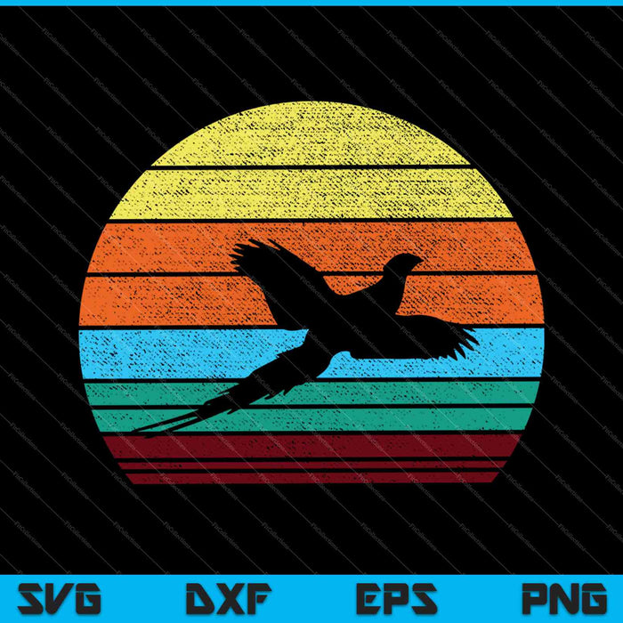 Faisán Caza Dakota del Sur Upland Bird SVG PNG Cortar archivos imprimibles