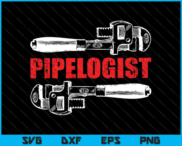 Pipelogist Plumber Wrench SVG PNG Cutting Printable Files