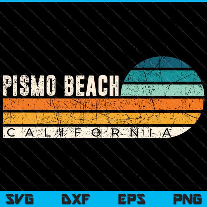 Pismo Beach California SVG PNG Cutting Printable Files