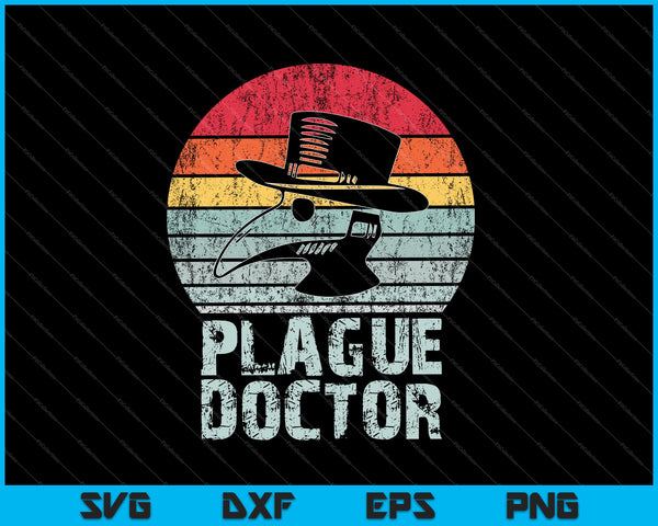 Plague Doctor Halloween Costume SVG PNG Cutting Printable Files