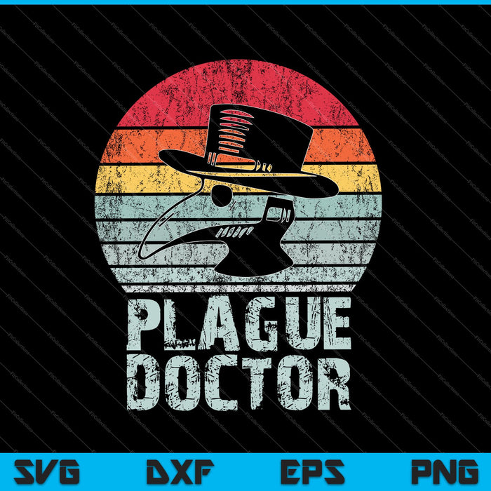 Plague Doctor Halloween Traje SVG PNG Cortar archivos imprimibles