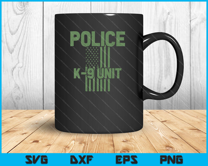 Police K-9 Unit SVG PNG Cutting Printable Files