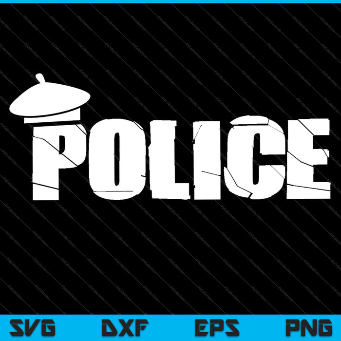 Policía para oficial de policía disfraz de Halloween SVG PNG cortando archivos imprimibles