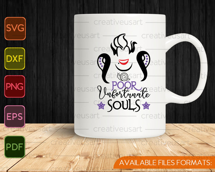 Poor Unfortunate Soul SVG PNG Cutting Printable Files