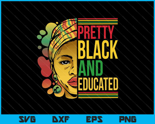 Mujeres bastante negras y educadas SVG PNG cortando archivos imprimibles