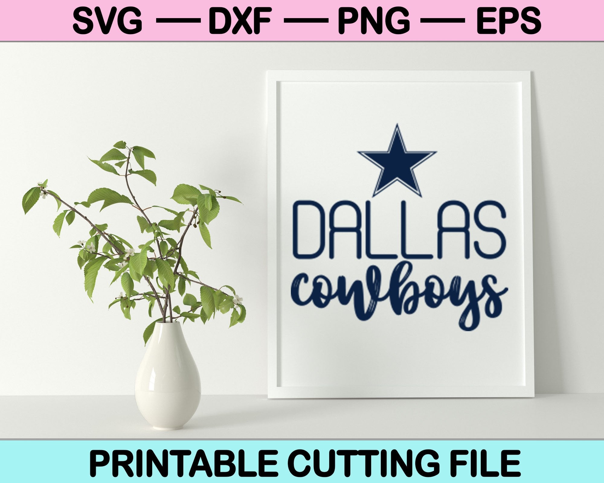 Dallas Cowboys Logo - SVG Graphic & Cut File for Cricut or Silhouette