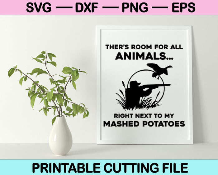 Siempre hay espacio para todos los animales SVG cortando archivos imprimibles 