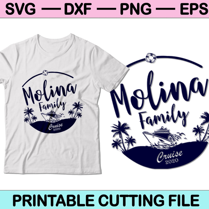 Molina Family Cruise 2020 SVG PNG snijden afdrukbare bestanden