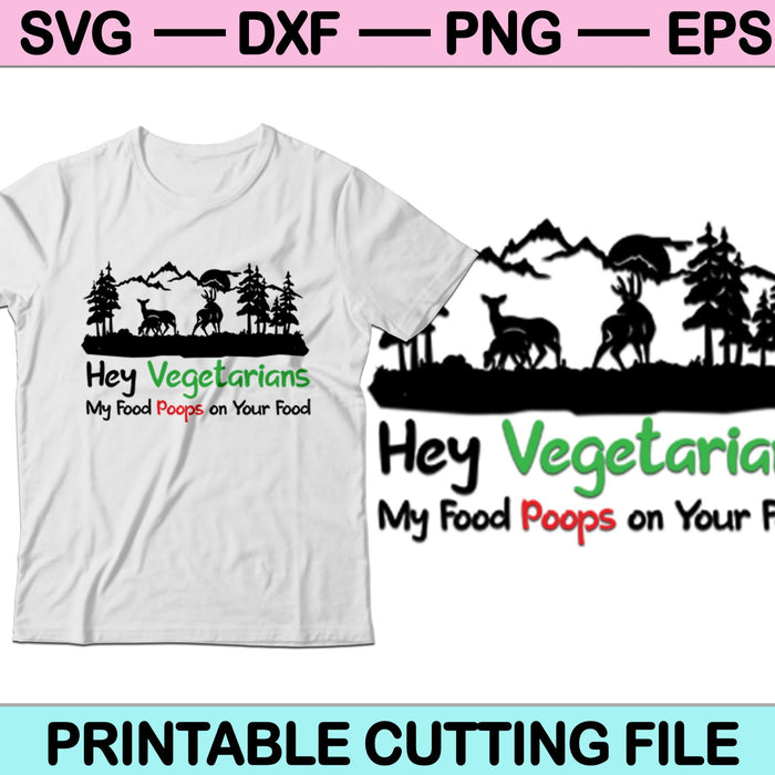 Hola, vegetarianos, mi comida hace caca en tus archivos SVG de comida