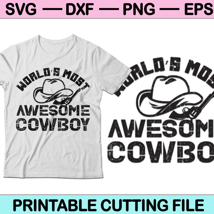 'S Werelds meest geweldige Cowboys SVG PNG digitale snijbestanden