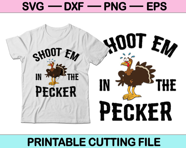 Dispárales en el Pecker SVG cortando archivos imprimibles 