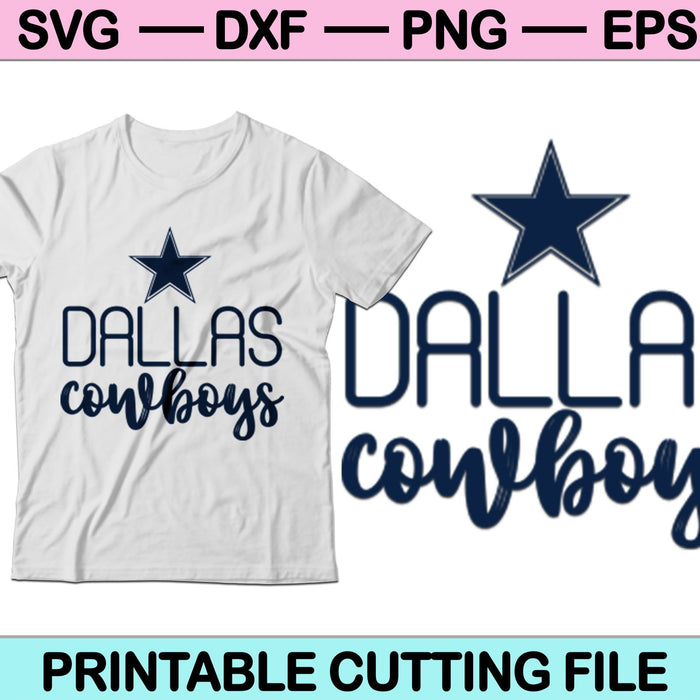 Dallas cowboys Archivo SVG o Archivo DXF Hacer una calcomanía o camiseta