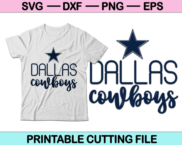 Dallas Cowboys for Life T-shirt Design SVG Cut File for Cricut Digital  Download