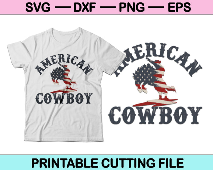 Archivos de corte digitales SVG PNG de vaqueros americanos