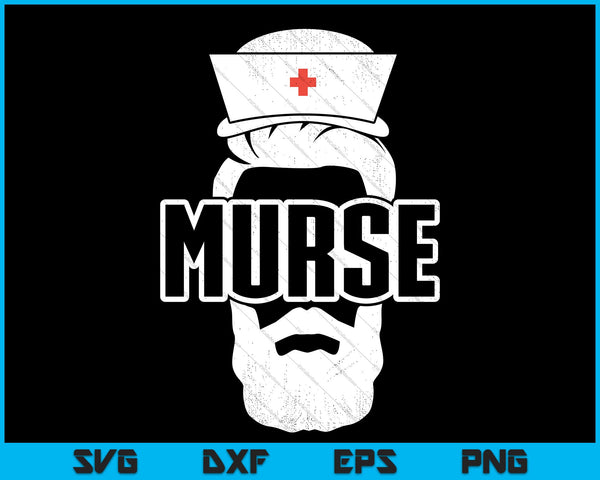 Murse Enfermero Masculino SVG DXF PNG EPS Archivos de Corte