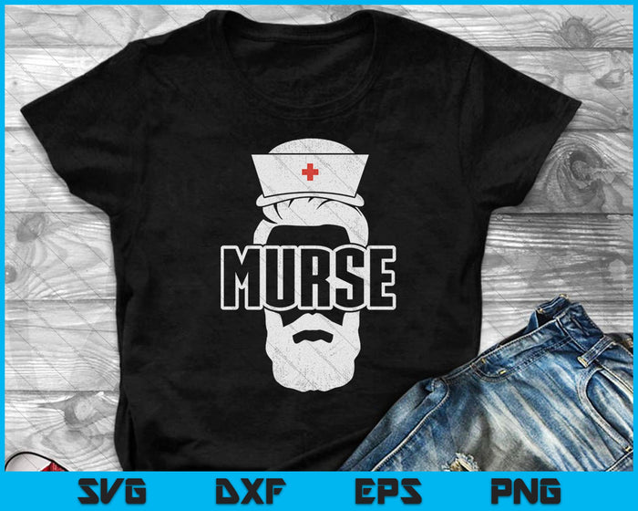 Murse Male Nurse SVG DXF PNG EPS Cutting Files