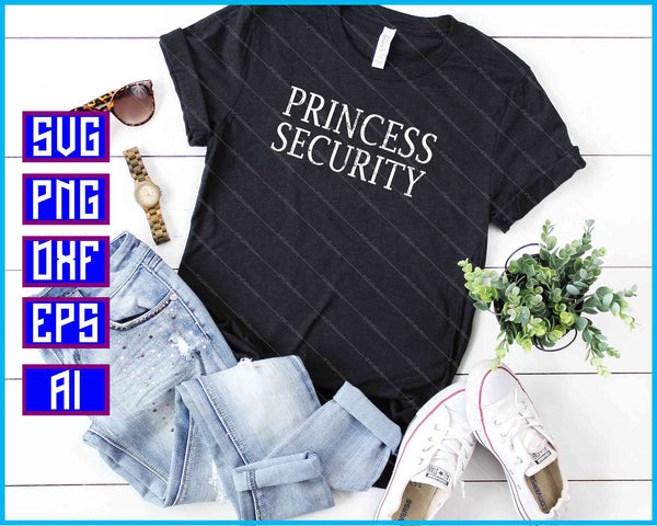 Princesa Seguridad SVG PNG Cortar archivos imprimibles - on a t-shirt