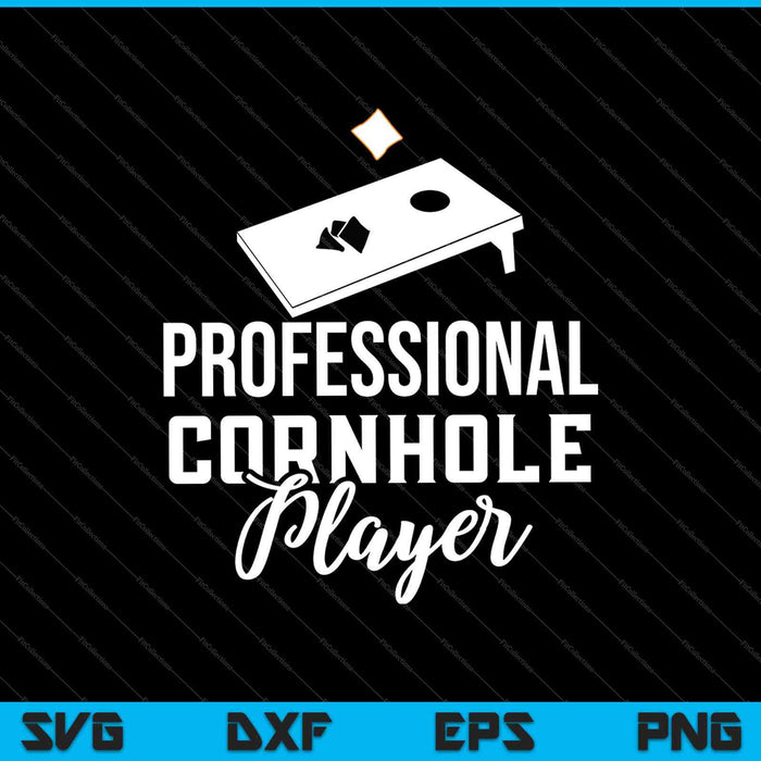 Professionele Cornhole Player SVG PNG snijden afdrukbare bestanden