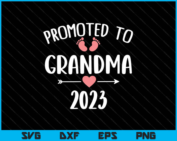 Promoted to grandma 2023 SVG PNG Cutting Printable Files