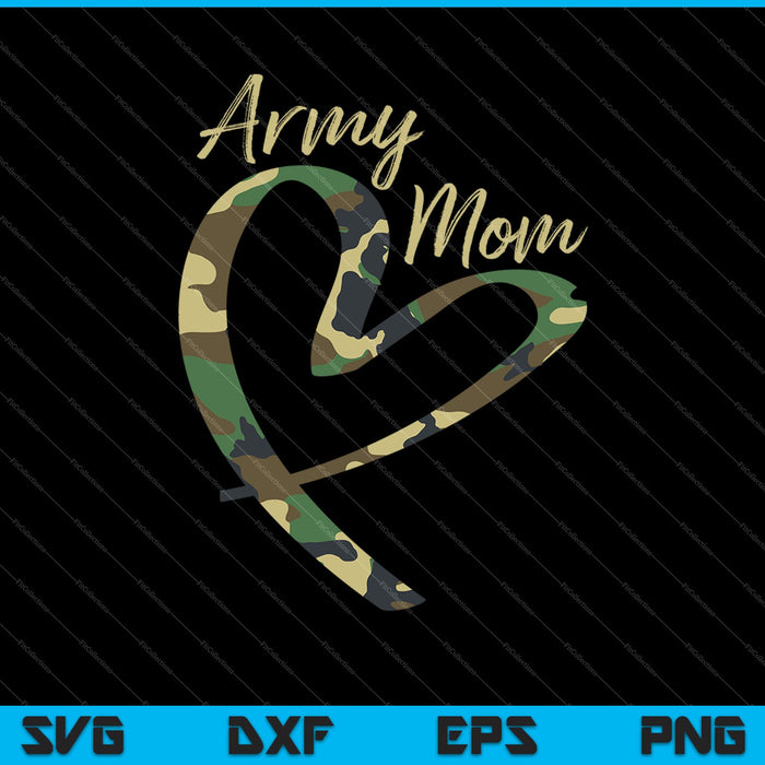 Orgullosa mamá del ejército SVG PNG cortando archivos imprimibles