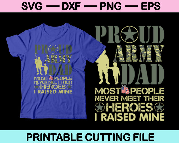 Proud Army Dad SVG PNG Digital Cutting Files
