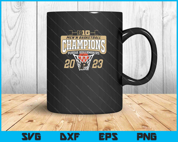 Purdue Boilermakers Big Ten Champs Mens Basketball 2023 SVG PNG Cutting Printable Files
