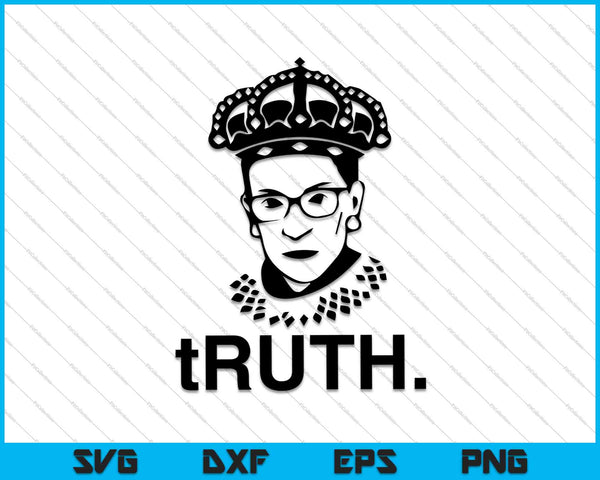RBG Ruth Ginsburg Hooggerechtshof feministische politieke SVG PNG snijden afdrukbare bestanden 