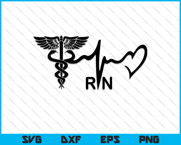 Registered Nurse RN SVG PNG Cutting Printable Files